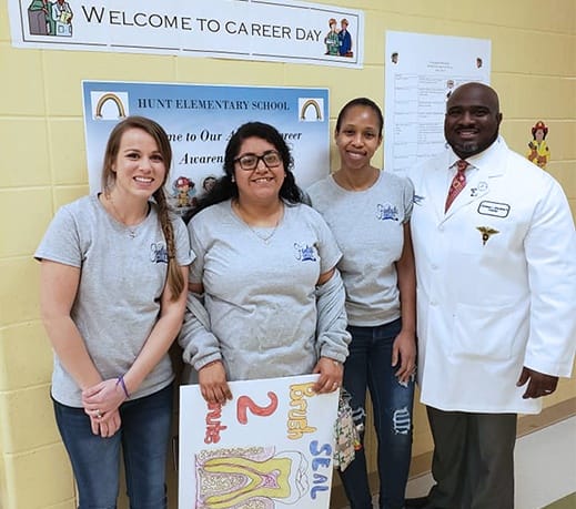 Doctor Marable and team at community event