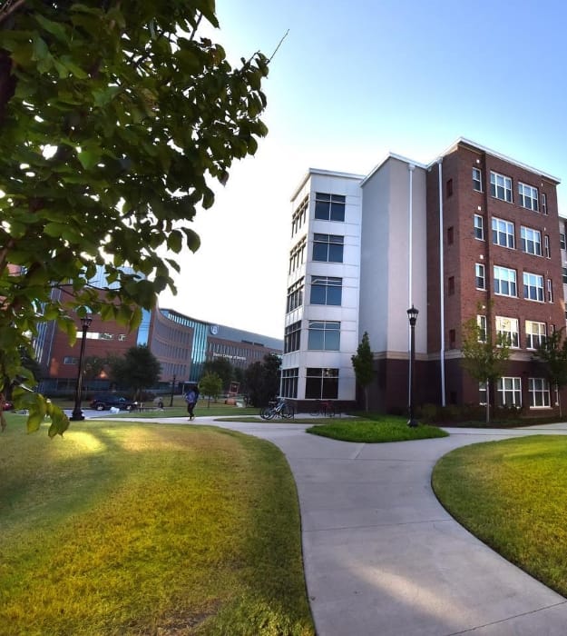 Outside view of dental school building